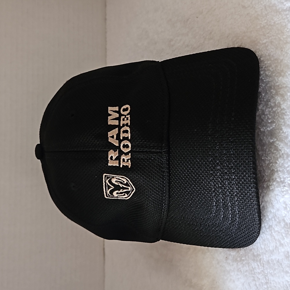 Cap America Golf | Men's Baseball Cap Black Tan Stitching for Ram Rodeo